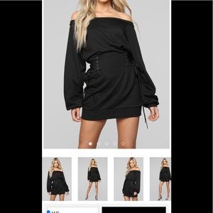 Fashion Nova Rise And Grind Corset Dress